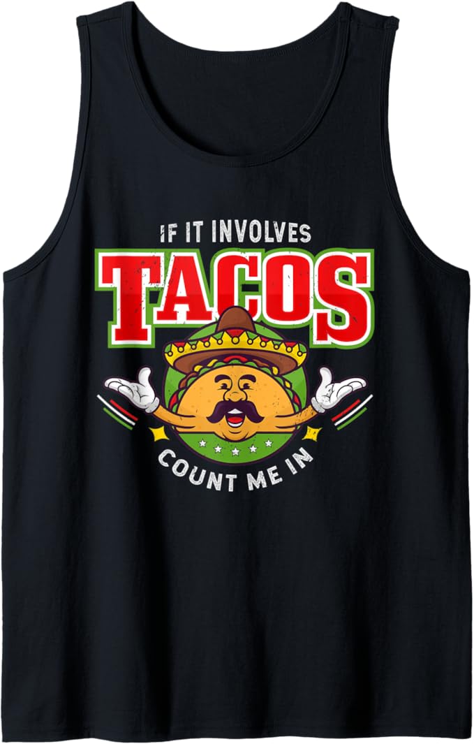 Funny Chicano Taco Men Tank Top