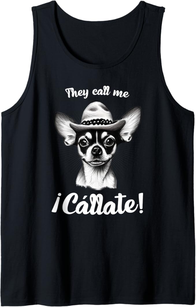 Funny Mexican Slang Men Tank Top: Call Me Callate
