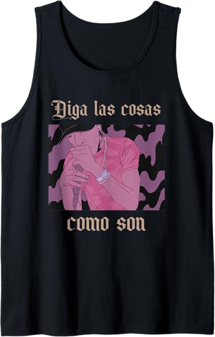 Men Tank Top Hombre Latino Chicano Hip Hop 'Diga Las Cosas Como Son