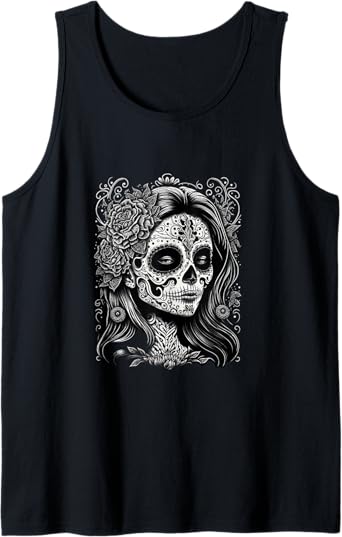 Dia De Los Muertos Catrina Calaveras Men Tank Top - Mexico Holiday Apparel