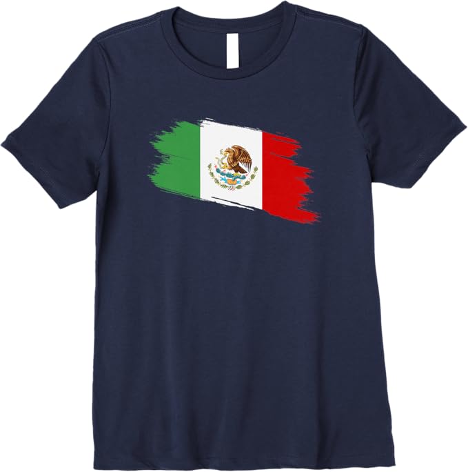 Bandera Mexicana Mexico Flag Vintage Women T-Shirt - Premium Camiseta Design
