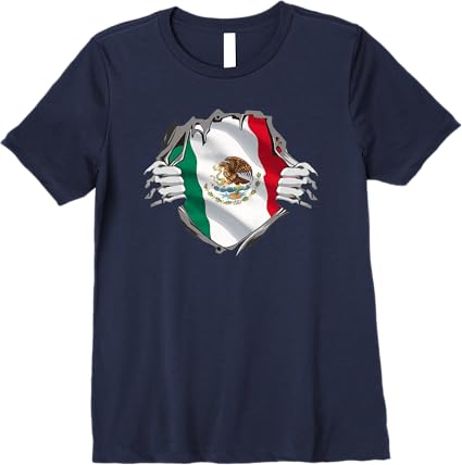 Mexican Superhero Women T-Shirt | Mexico Flag Bandera Mexicana Pride Premium Tee