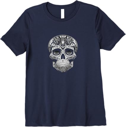 Dia De Los Muertos Skull Calaveras Premium Women T-Shirt | Day of the Dead Mexico Shirt