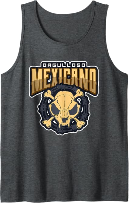 Orgulloso Mexicano Skull Men Tank Top – Mexican Chicano Pride Shirt