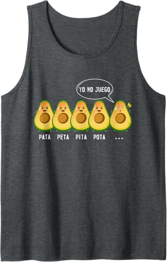 Funny Mexican Latino Quote Men Tank Top - Pata Peta Pita Pota Yo No Juego