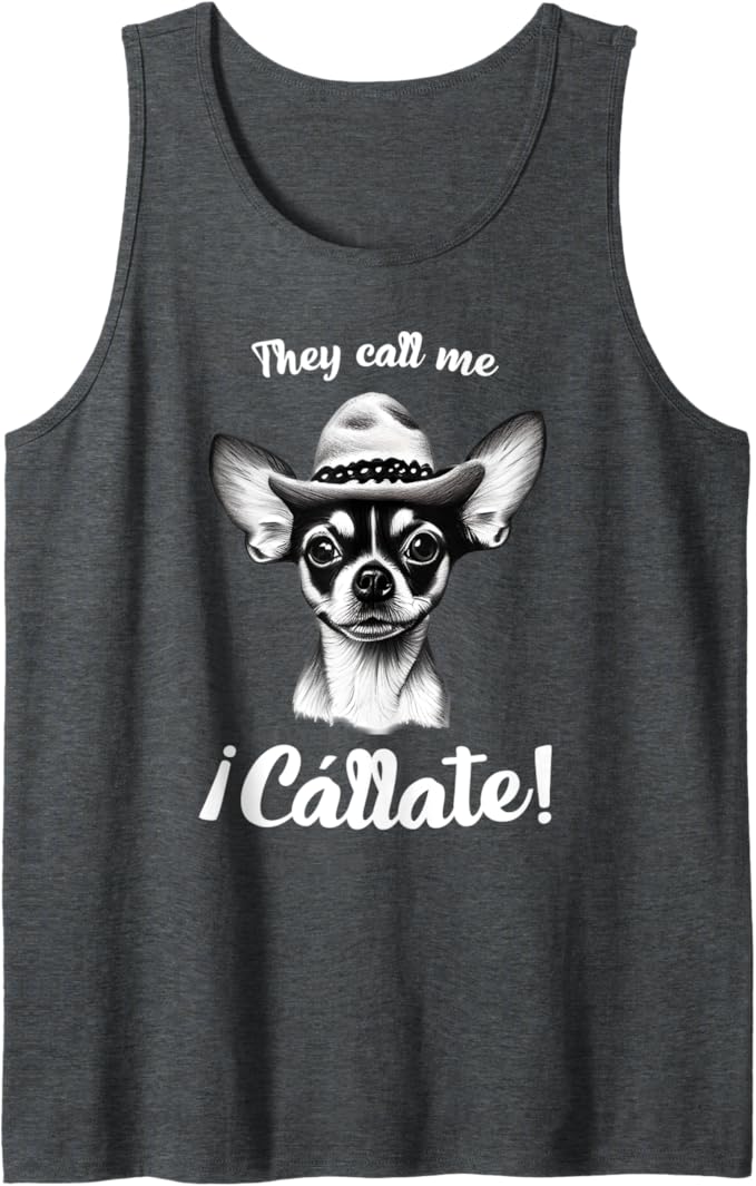 Funny Mexican Slang Men Tank Top: Call Me Callate