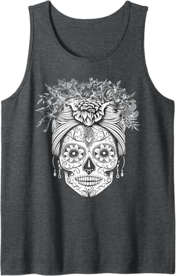 Dia De Los Muertos Mexican Calaveras De Azucar Men Tank Top
