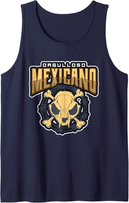 Orgulloso Mexicano Skull Men Tank Top – Mexican Chicano Pride Shirt