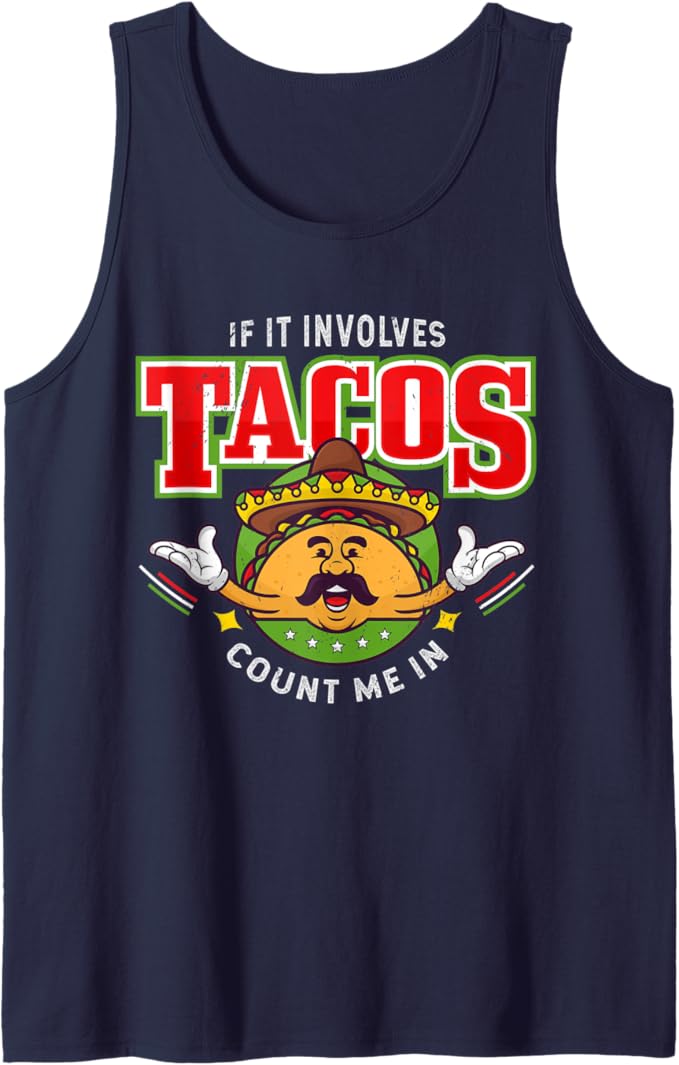 Funny Chicano Taco Men Tank Top