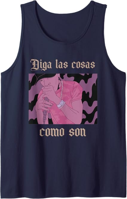 Men Tank Top Hombre Latino Chicano Hip Hop 'Diga Las Cosas Como Son