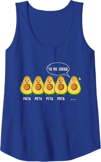 Funny Mexican Latino Quote Women Tank Top - Pata Peta Pita Pota Yo No Juego