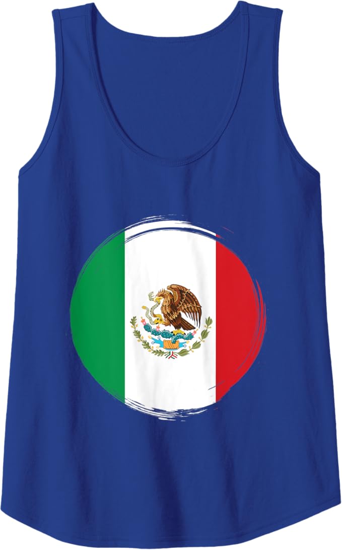 National Flag of Mexico Women Tank Top - Camiseta Con Bandera de México Design