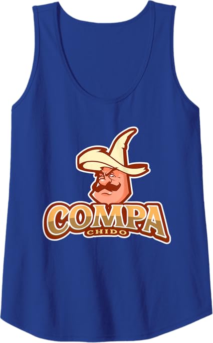 Compa Chido Funny Mexican Chicano Sombrero Tank Top for Women