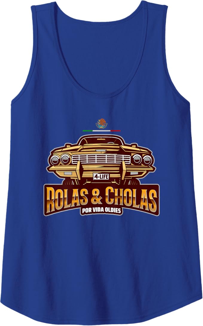 Oldies Por Vida Lowrider Hombre Women Tank Top