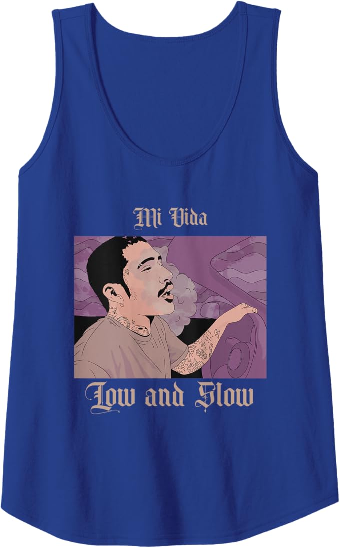 Mi Vida Low And Slow Women Tank Top - Mexican Lowrider Hombre Chicano Design