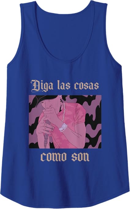 Women Tank Top Hombre Latino Chicano Hip Hop 'Diga Las Cosas Como Son