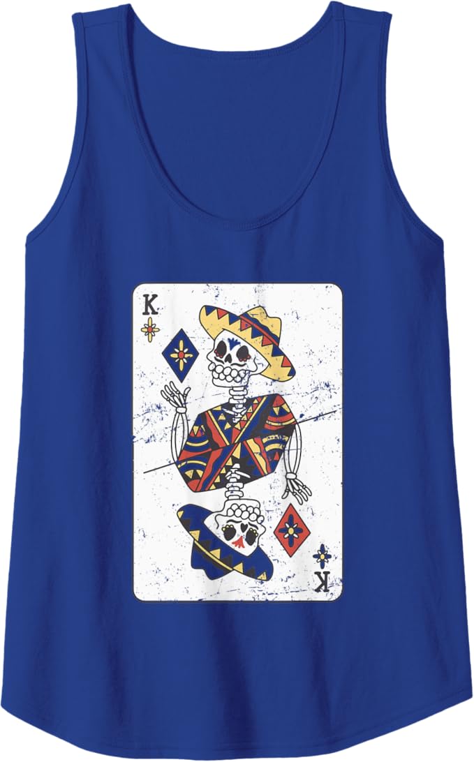 Mexican Chicano Card Women Tank Top - Vintage Hombre Con Sombrero Design