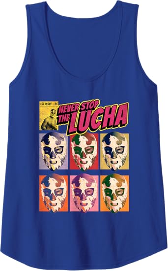 Never Stop The Lucha Mexican Lucha Libre Wrestling Women Tank Top – Premium Tees for Wrestling Fans