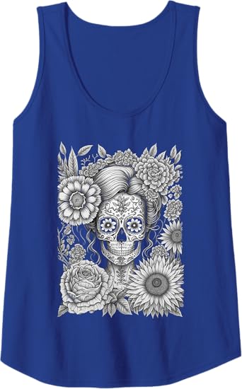 Calaveras Catrina Women Tank Top - Creepy Mexican Day of the Dead Shirt