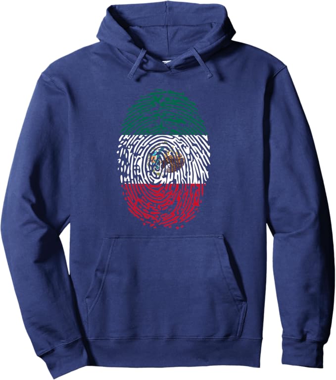 Mexico DNA Flag Pullover Hoodie - Vintage Mexican Flag Pride Design