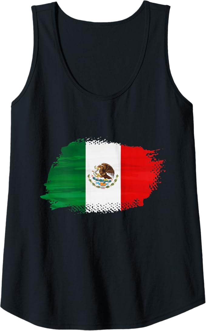 Mexico Bandera Women Tank Top - Mexican Flag Design