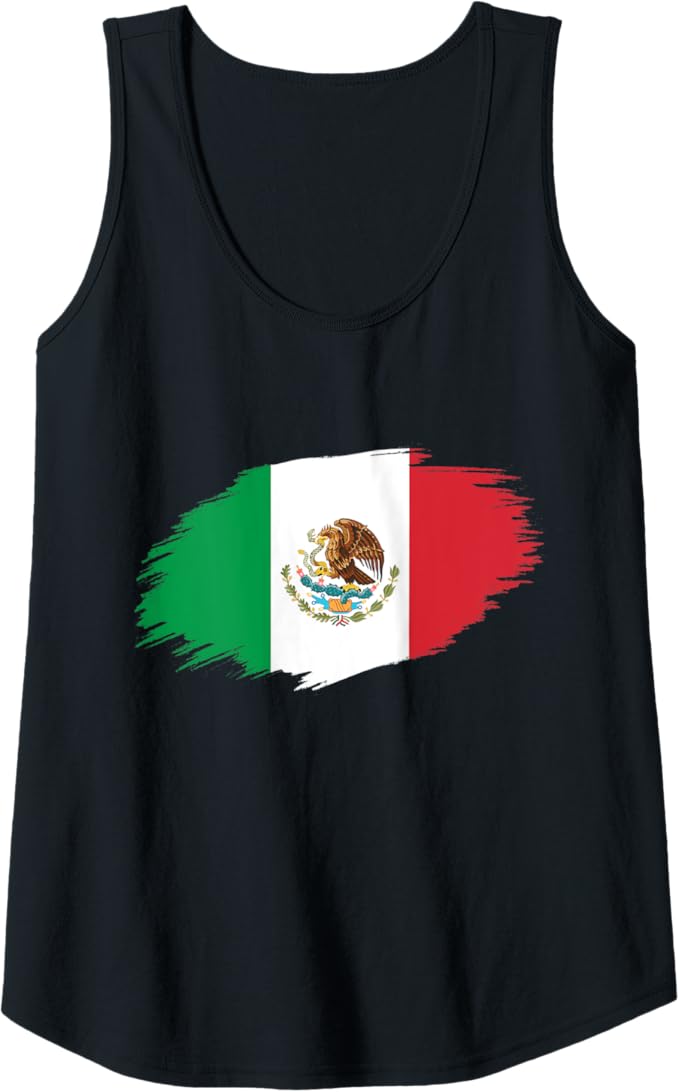Mexico Flag Camiseta Women Tank Top - Bandera Mexicana Design