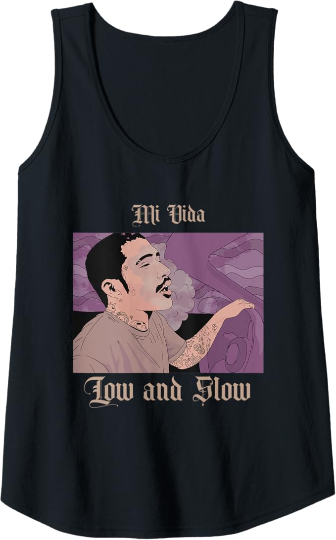 Mi Vida Low And Slow Women Tank Top - Mexican Lowrider Hombre Chicano Design
