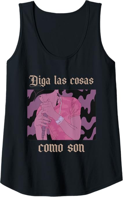 Women Tank Top Hombre Latino Chicano Hip Hop 'Diga Las Cosas Como Son