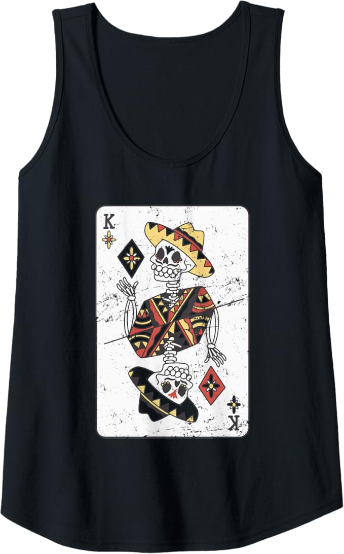 Mexican Chicano Card Women Tank Top - Vintage Hombre Con Sombrero Design