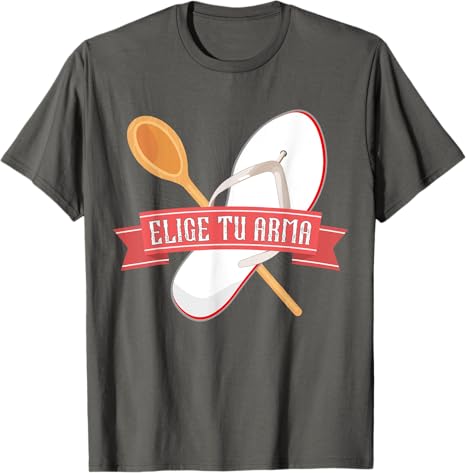 Funny Latina Chancla T-Shirt for Men – Elige Tu Arma Mexican-Inspired Design