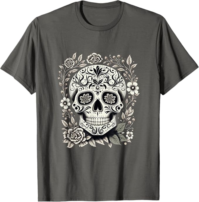 Mexico Holiday Día de los Muertos Sugar Skull Men T-Shirt – Day of the Dead Apparel