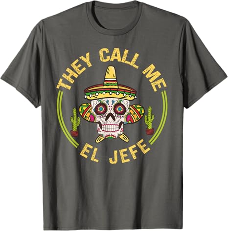 Cinco de Mayo Mexican Party Men T-Shirt with Sombrero Skull Design