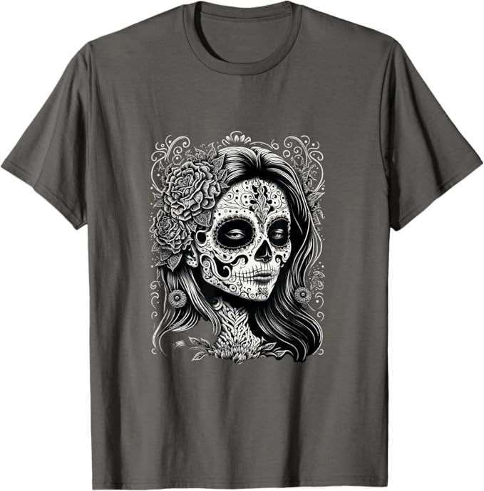 Dia De Los Muertos Mexico Men T-Shirt - Catrina Calaveras Holiday Shirt