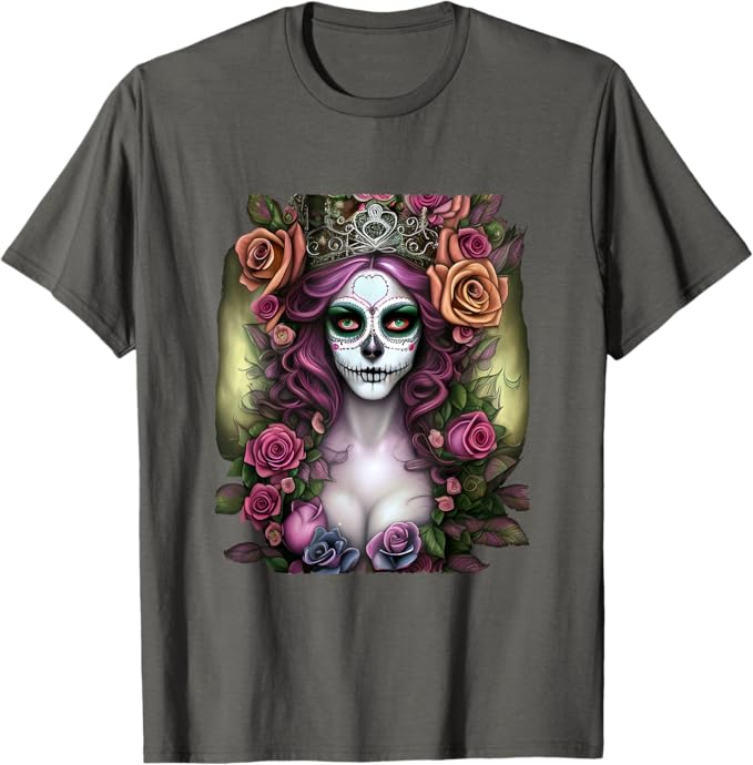 Mexico Día de los Muertos Men T-Shirt – Calaveras Catrina Day of the Dead Design
