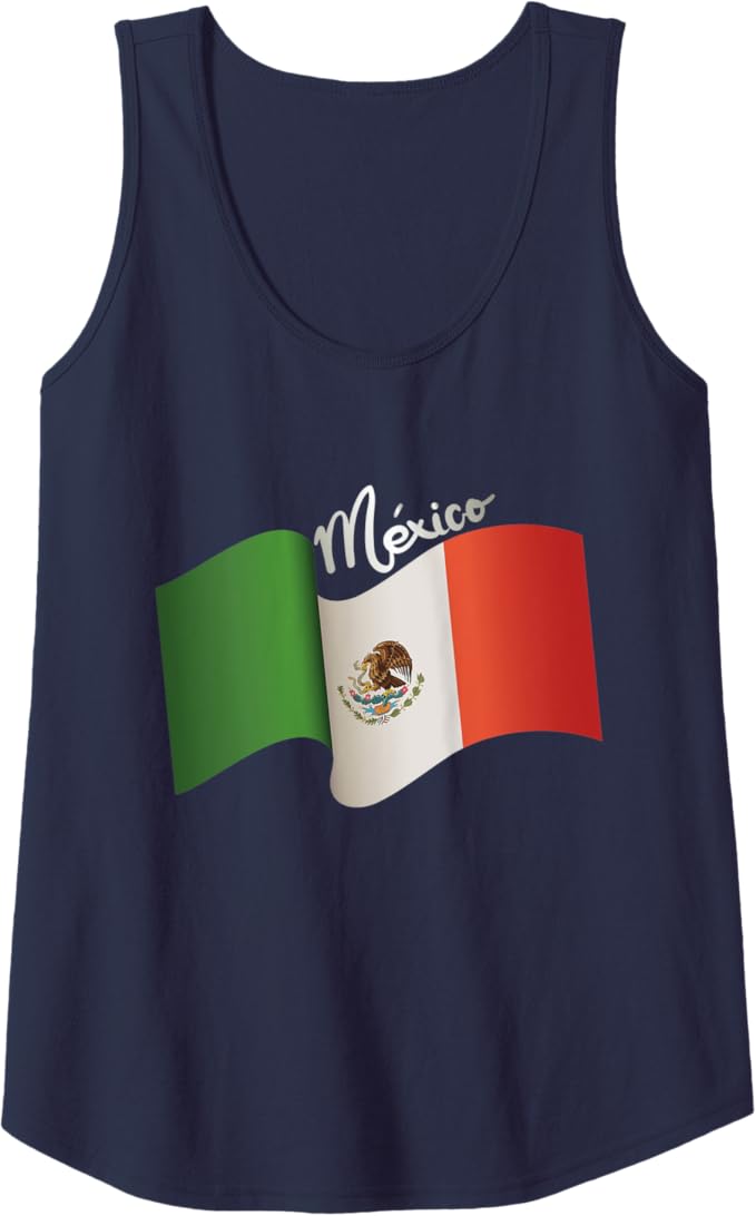 Vintage Mexican Flag Women Tank Top: Retro Bandera Mexicana | Chicano Heritage, Mexican Culture