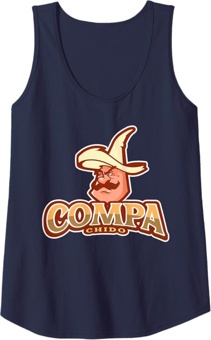 Compa Chido Funny Mexican Chicano Sombrero Tank Top for Women