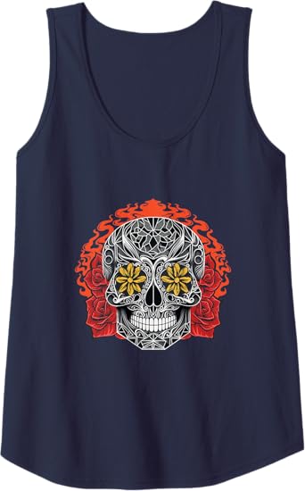 Day of the Dead Sugar Skull Calaveras Women Tank Top | Mexico Holiday Apparel