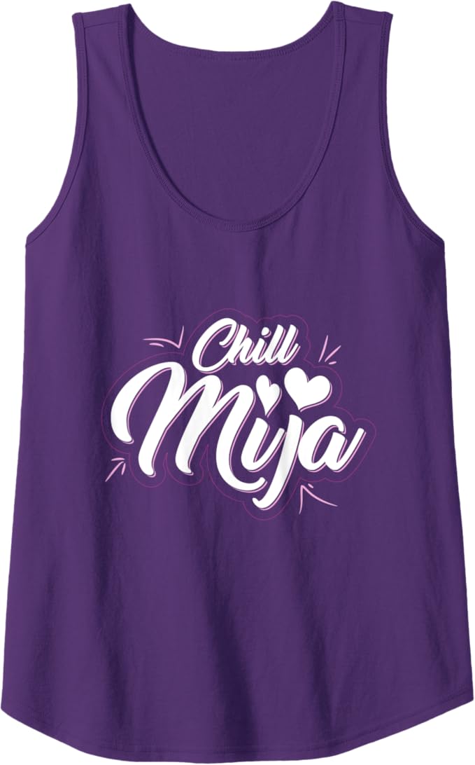 Chill Mija Latina Mujer Mexican Women Cute Vintage Women Tank Top - Stylish & Trendy Summer Fashion