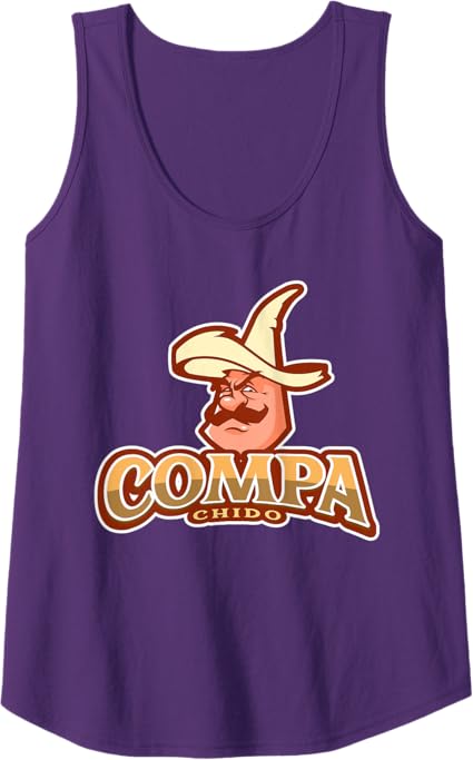 Compa Chido Funny Mexican Chicano Sombrero Tank Top for Women