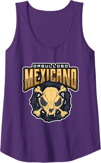 Orgulloso Mexicano Skull Women Tank Top – Mexican Chicano Pride Shirt