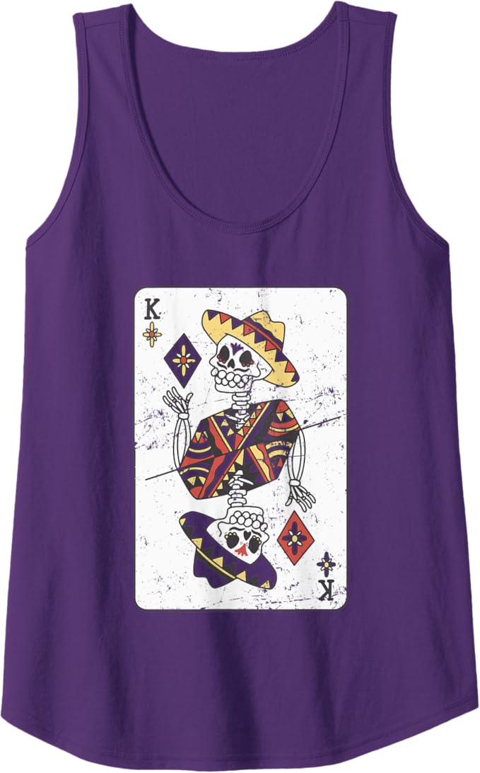 Mexican Chicano Card Women Tank Top - Vintage Hombre Con Sombrero Design