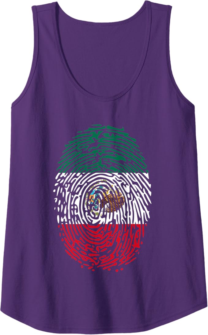 Mexico DNA Flag Women Tank Top - Vintage Mexican Flag Pride Design