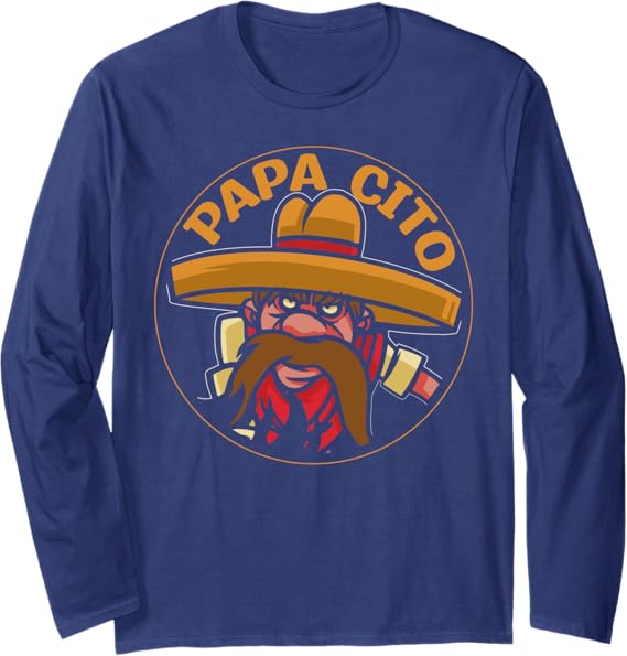 Cinco de Mayo Mexican Party Papa Cito Long Sleeve T-Shirt
