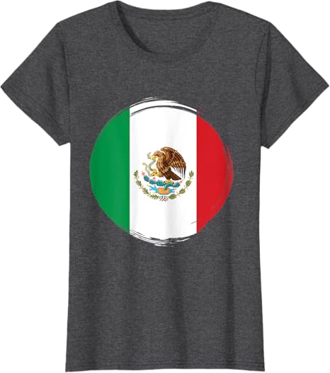 Mexico National Flag Women T-Shirt | Camiseta Con Bandera de México