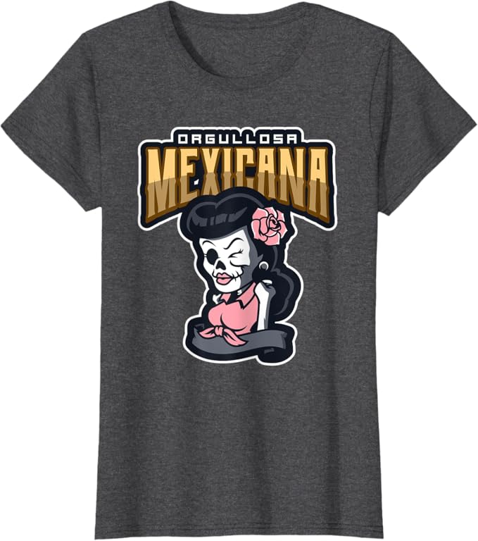 Orgullosa Mexicana Vintage Rockabilly Lowrider Women T-Shirt – Mexican Style Apparel