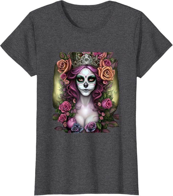 Mexico Día de los Muertos Women T-Shirt – Calaveras Catrina Day of the Dead Design