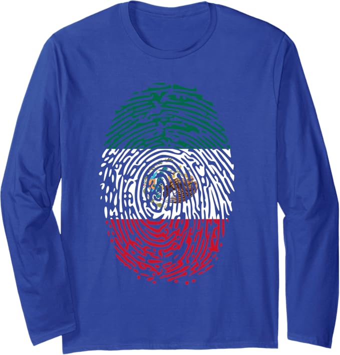 Vintage Mexico DNA Flag Pride Long Sleeve T-Shirt - Mexican Flag Apparel