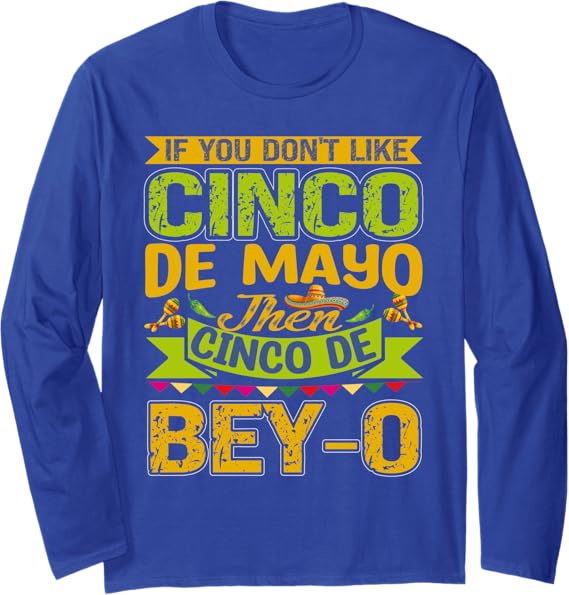 Cinco de Mayo Party Mexican Long Sleeve T-Shirt – Celebrate in Style