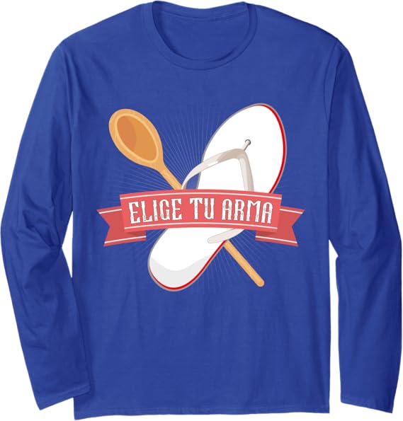 Funny Latina Mexicana Chancla Mujer Women's Long Sleeve T-Shirt – Elige Tu Arma