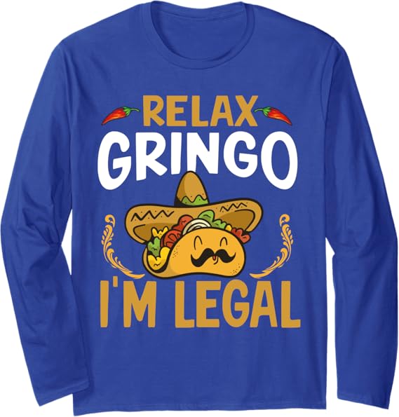 Cinco De Mayo Mexican Party Taco Long Sleeve T-Shirt